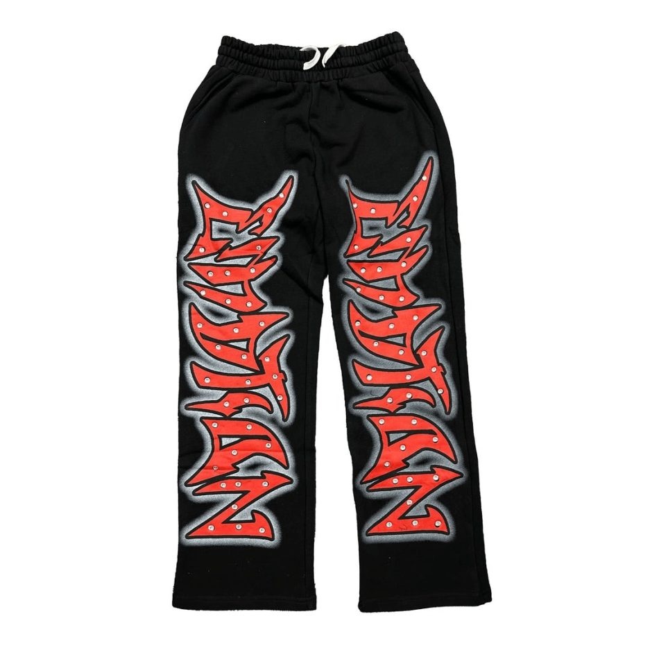 Mixed Emotion Brand Black Graffiti Sweatpant Mixed Emotion Brand Black Graffiti Sweatpant
