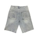Mixed Emotion Paisley Denim Blue Shorts