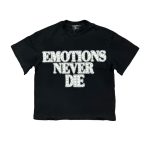Mixed Emotional Black Rhinestone Shirt