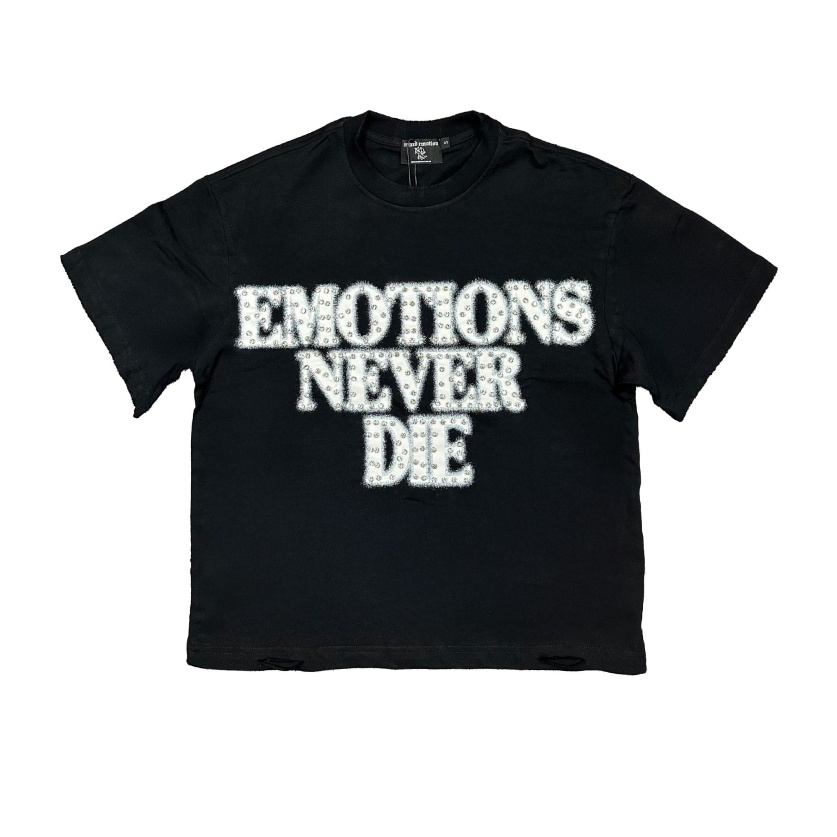 Mixed Emotional Black Rhinestone Shirt Mixed Emotional Black Rhinestone Shirt