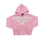 Mixed Emotional Never End Pink Hoodie