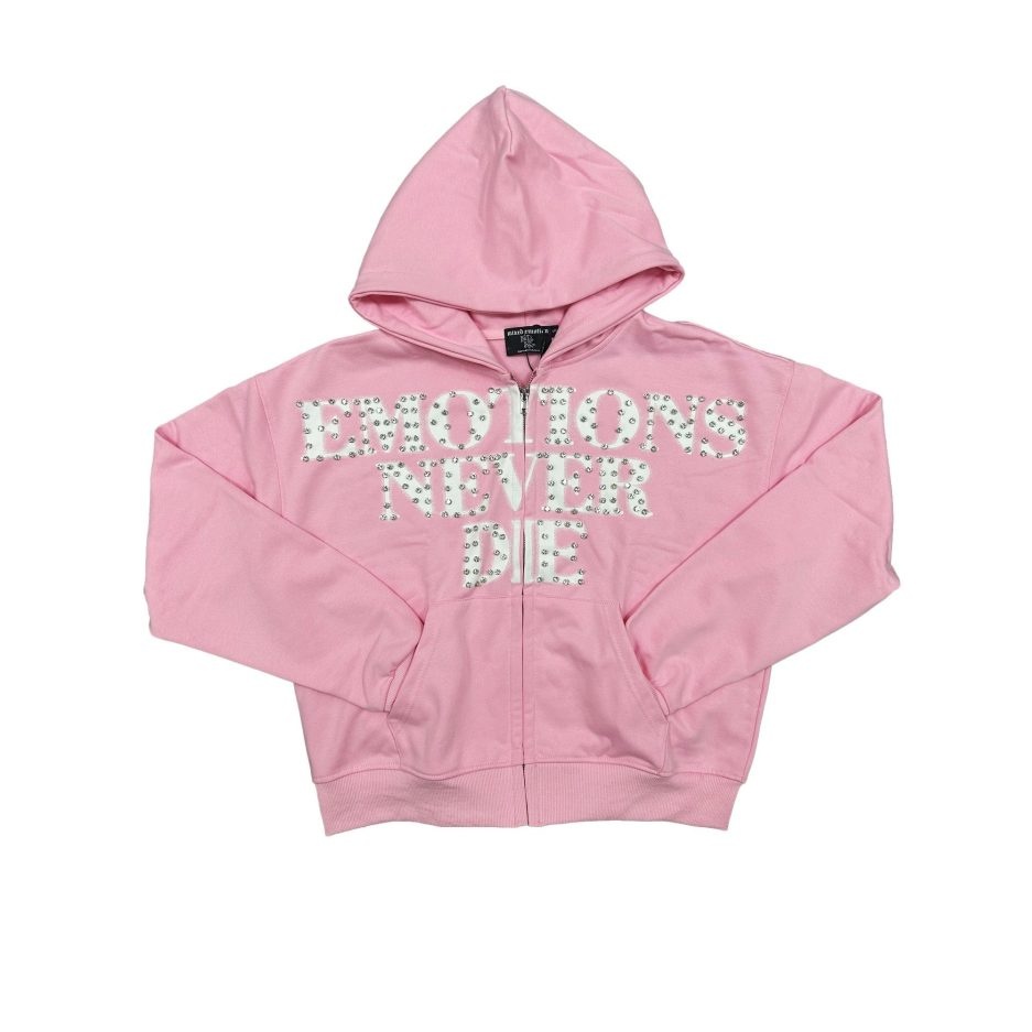 Mixed Emotional Never End Pink Hoodie Mixed Emotional Never End Pink Hoodie
