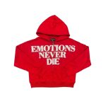 Mixed Emotional Never End Red Hoodie
