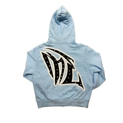 Mixed Emotions Blue “Graffiti” Rhinestone Hoodie